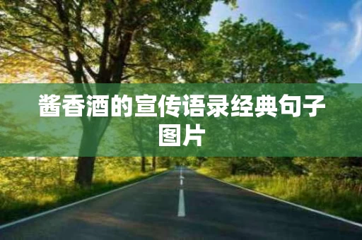 酱香酒的宣传语录经典句子图片