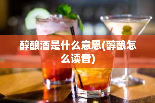 醇酿酒是什么意思(醇酿怎么读音)