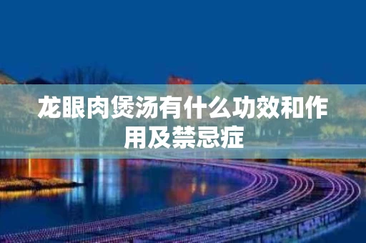 龙眼肉煲汤有什么功效和作用及禁忌症