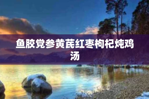 鱼胶党参黄芪红枣枸杞炖鸡汤