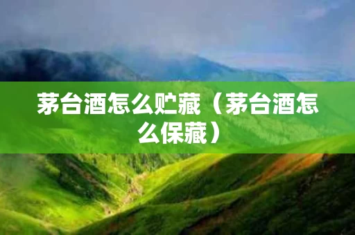茅台酒怎么贮藏（茅台酒怎么保藏）