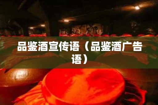 品鉴酒宣传语（品鉴酒广告语）