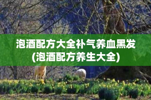 泡酒配方大全补气养血黑发(泡酒配方养生大全) 泡酒配方大全补气养血黑发(泡酒配方养生大全)