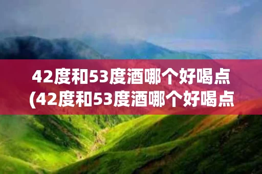 42度和53度酒哪个好喝点(42度和53度酒哪个好喝点儿)