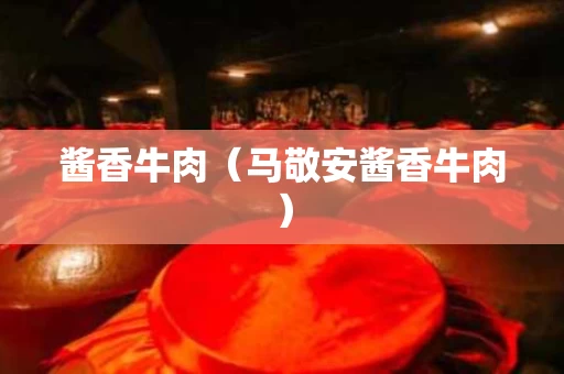 酱香牛肉（马敬安酱香牛肉）
