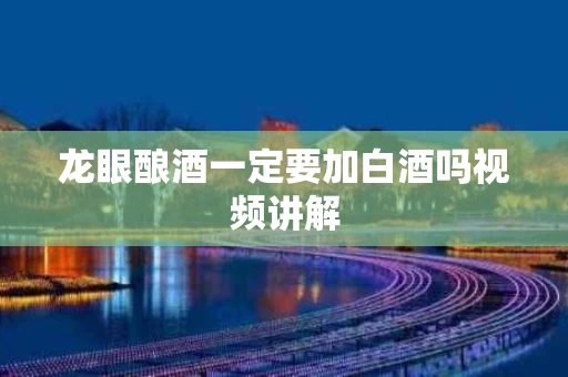 龙眼酿酒一定要加白酒吗视频讲解