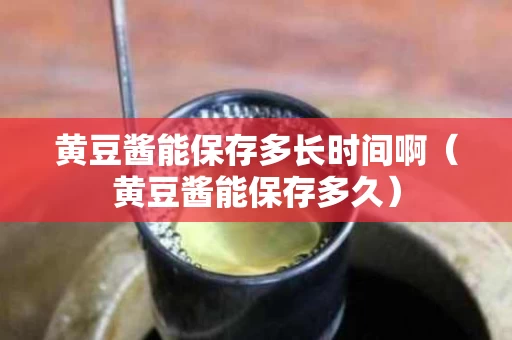 黄豆酱能保存多长时间啊（黄豆酱能保存多久）