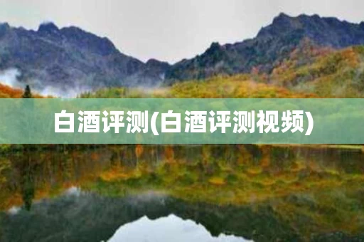 白酒评测(白酒评测视频)
