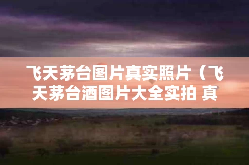 飞天茅台图片真实照片（飞天茅台酒图片大全实拍 真实照片）