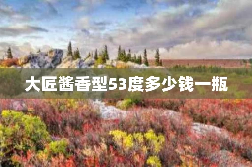 大匠酱香型53度多少钱一瓶