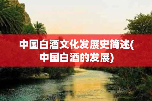 中国白酒文化发展史简述(中国白酒的发展)