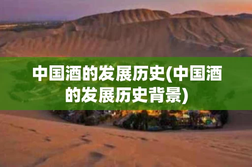 中国酒的发展历史(中国酒的发展历史背景)