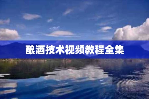 酿酒技术视频教程全集