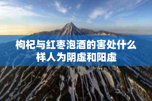 枸杞与红枣泡酒的害处什么样人为阴虚和阳虚