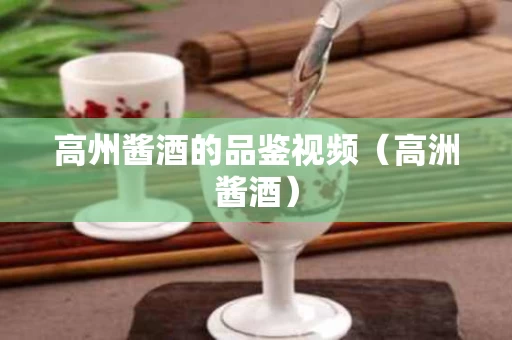 高州酱酒的品鉴视频（高洲酱酒）