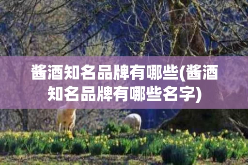 酱酒知名品牌有哪些(酱酒知名品牌有哪些名字)