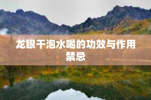 龙眼干泡水喝的功效与作用禁忌