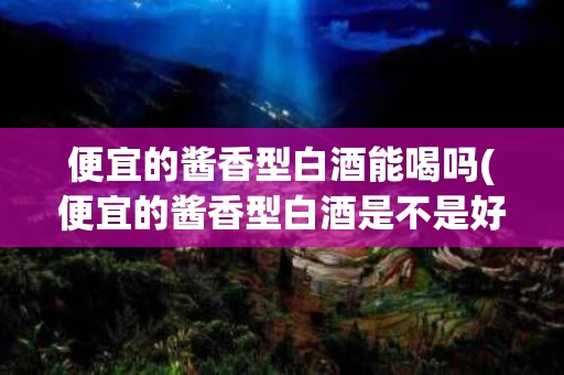便宜的酱香型白酒能喝吗(便宜的酱香型白酒是不是好酒)