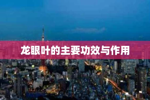 龙眼叶的主要功效与作用
