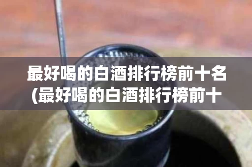 最好喝的白酒排行榜前十名(最好喝的白酒排行榜前十名图片)