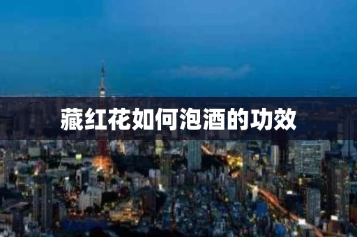 藏红花如何泡酒的功效