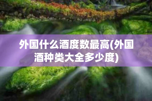 外国什么酒度数最高(外国酒种类大全多少度)