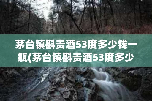 茅台镇斟贵酒53度多少钱一瓶(茅台镇斟贵酒53度多少钱一瓶酒)