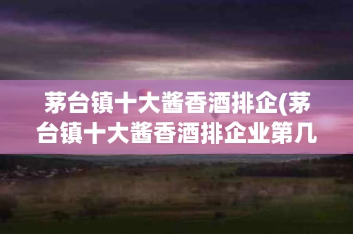 茅台镇十大酱香酒排企(茅台镇十大酱香酒排企业第几)