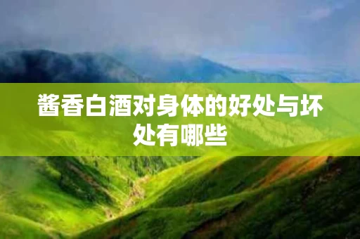 酱香白酒对身体的好处与坏处有哪些
