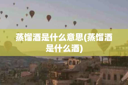 蒸馏酒是什么意思(蒸馏酒是什么酒)