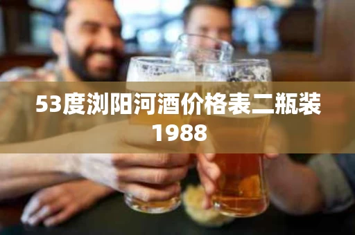 53度浏阳河酒价格表二瓶装1988