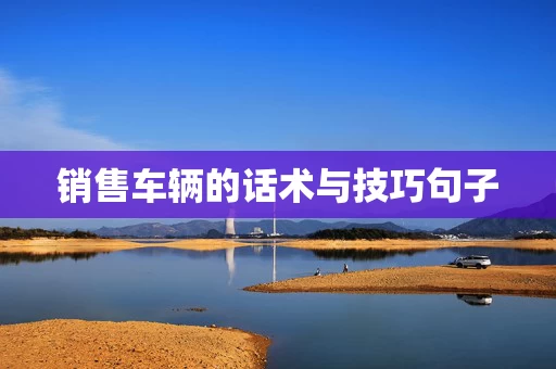 销售车辆的话术与技巧句子