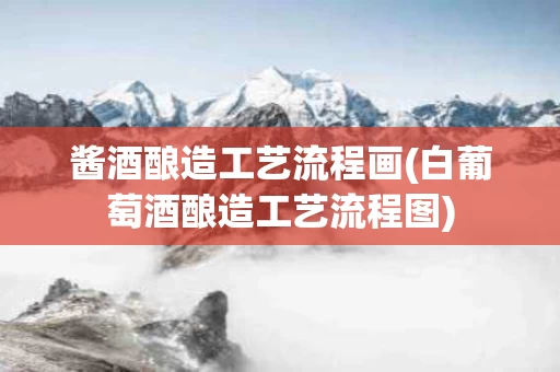 酱酒酿造工艺流程画(白葡萄酒酿造工艺流程图)