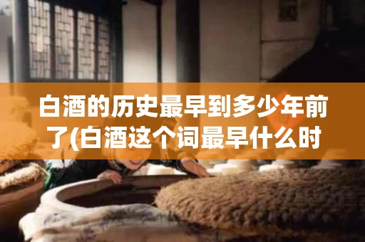 白酒的历史最早到多少年前了(白酒这个词最早什么时候出现的)