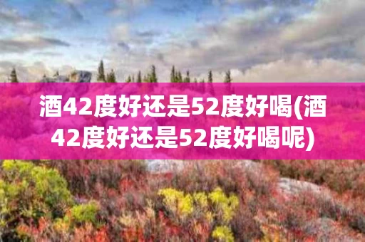 酒42度好还是52度好喝(酒42度好还是52度好喝呢)