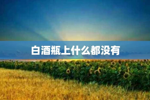 白酒瓶上什么都没有