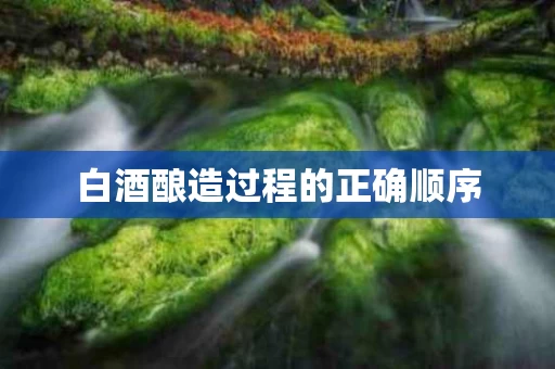 白酒酿造过程的正确顺序