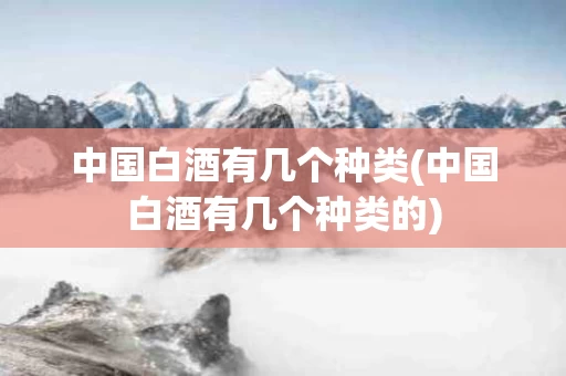 中国白酒有几个种类(中国白酒有几个种类的)