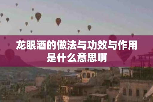 龙眼酒的做法与功效与作用是什么意思啊