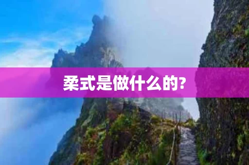 柔式是做什么的?