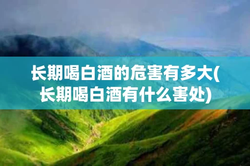 长期喝白酒的危害有多大(长期喝白酒有什么害处)