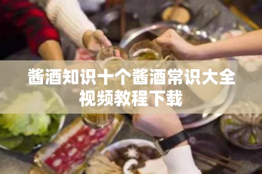 酱酒知识十个酱酒常识大全视频教程下载