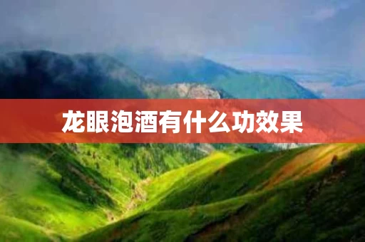 龙眼泡酒有什么功效果 龙眼泡酒有什么功效果