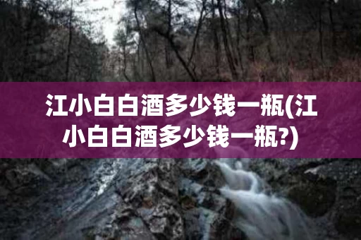 江小白白酒多少钱一瓶(江小白白酒多少钱一瓶?)