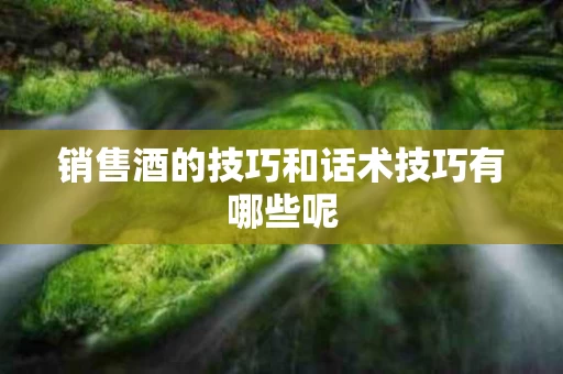 销售酒的技巧和话术技巧有哪些呢