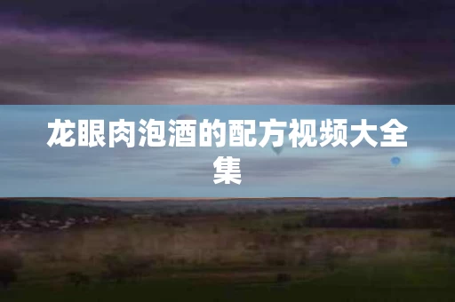 龙眼肉泡酒的配方视频大全集 龙眼肉泡酒的配方视频大全集