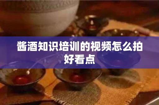 酱酒知识培训的视频怎么拍好看点