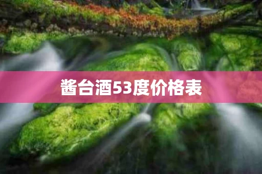 酱台酒53度价格表