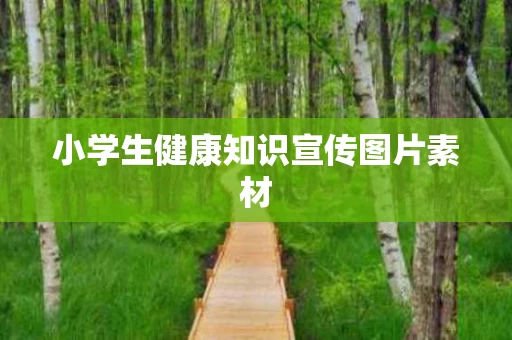 小学生健康知识宣传图片素材