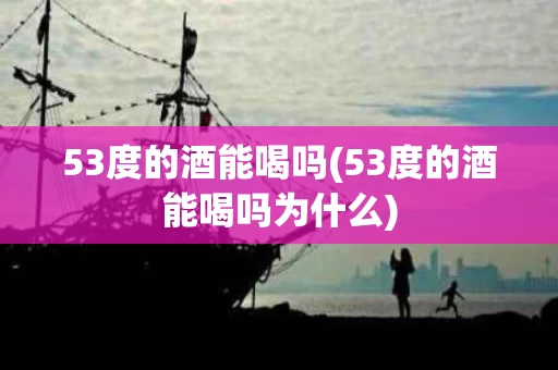 53度的酒能喝吗(53度的酒能喝吗为什么)